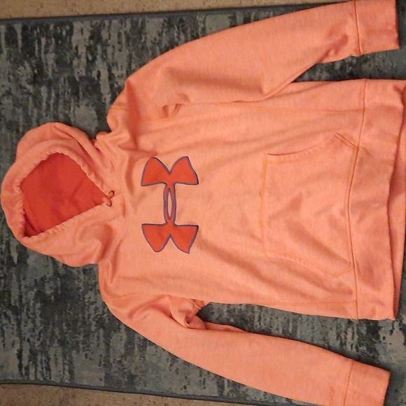 Under Armour Tops - Under Armour hoodie/ orange size small